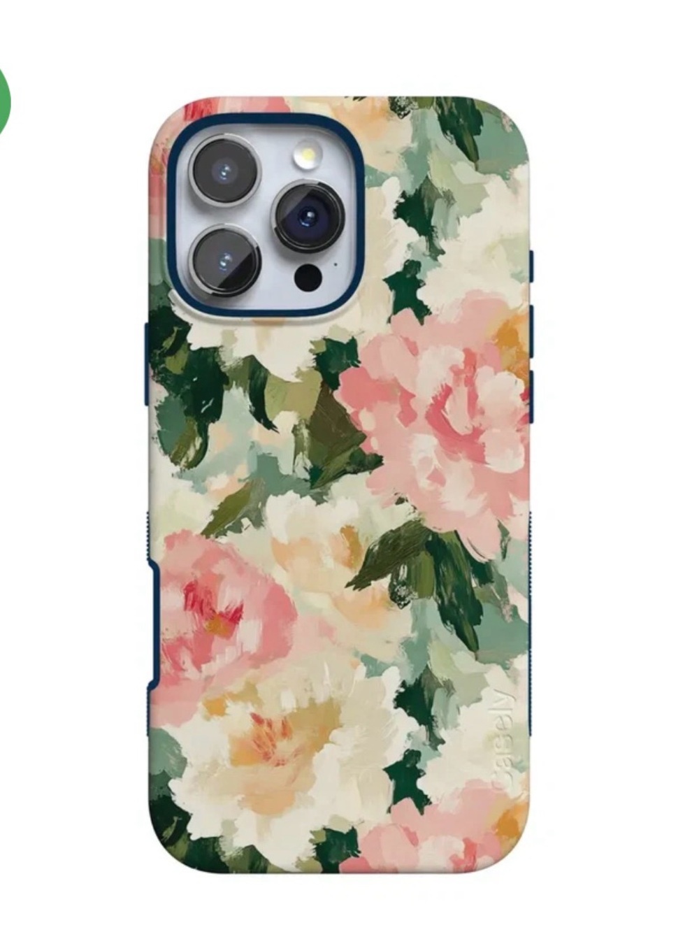Floral Pink & Green Protective Phone Case - Stylish Coverage iPhone 16 plus NWT